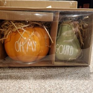Rae Dunn Pumpkin and Gourd set